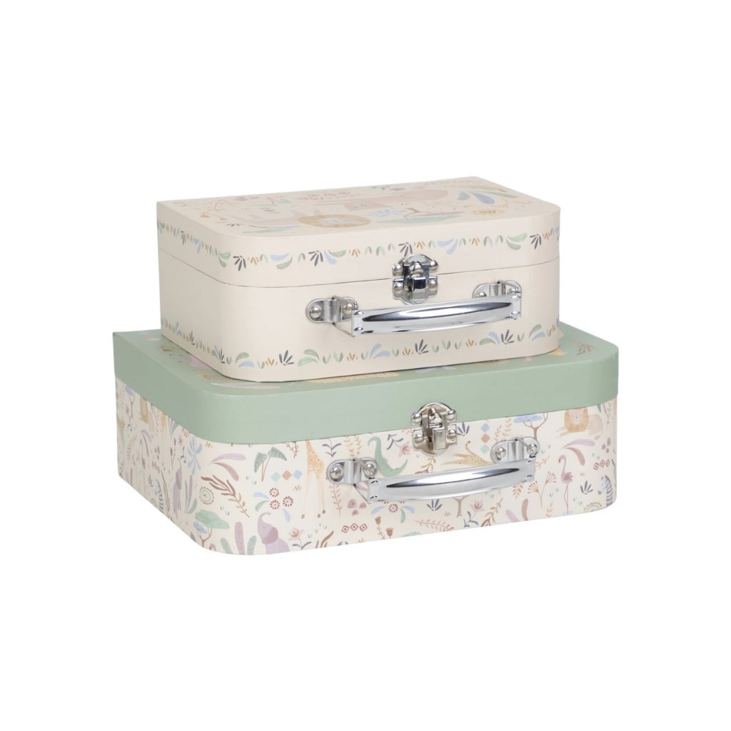 Little Dutch Petite Valise Safari Friends Vert 