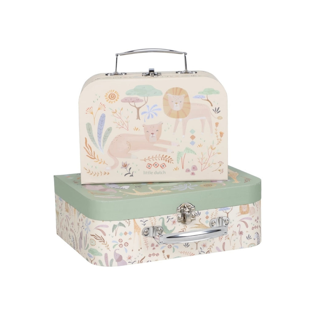 Little Dutch Petite Valise Safari Friends Vert 