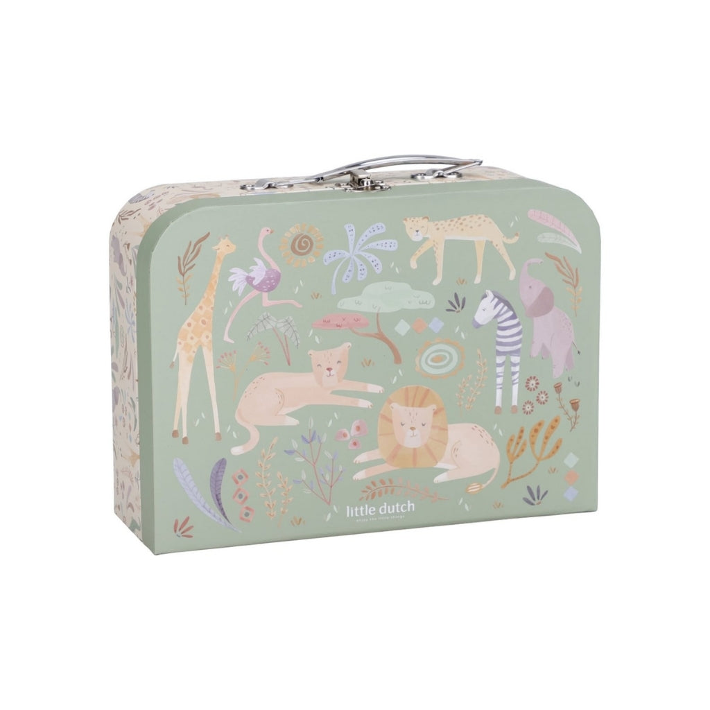 Little Dutch Petite Valise Safari Friends Vert 