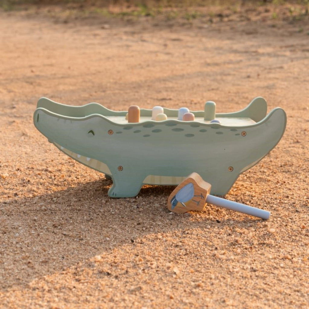Little Dutch Banc De Marteau Safari Friends Crocodile Vert 