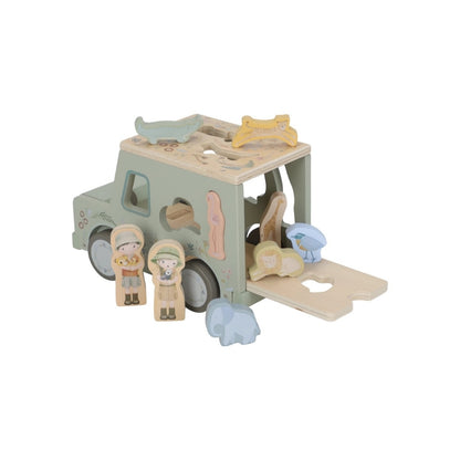 Little Dutch Trieuse Par Forme Safari Friends Voiture Verte