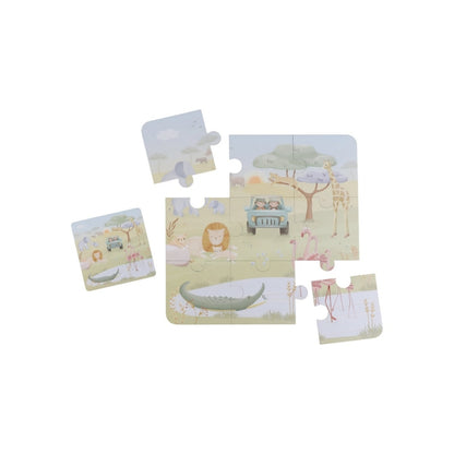 Little Dutch Puzzles en Bois Safari Friends Multi