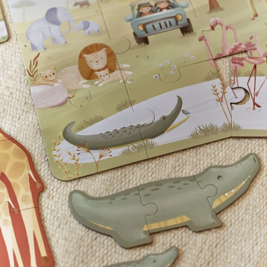 Little Dutch Puzzles en Bois Safari Friends Multi