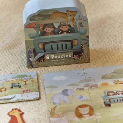 Little Dutch Puzzles en Bois Safari Friends Multi