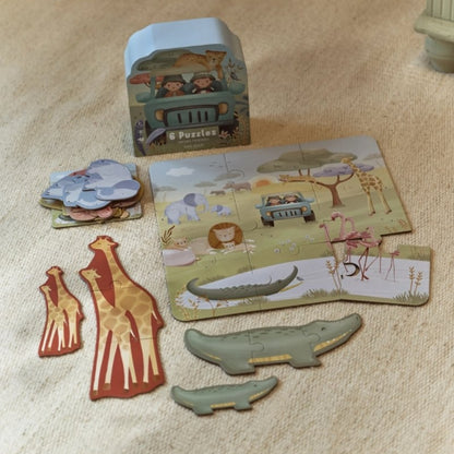 Little Dutch Puzzles en Bois Safari Friends Multi