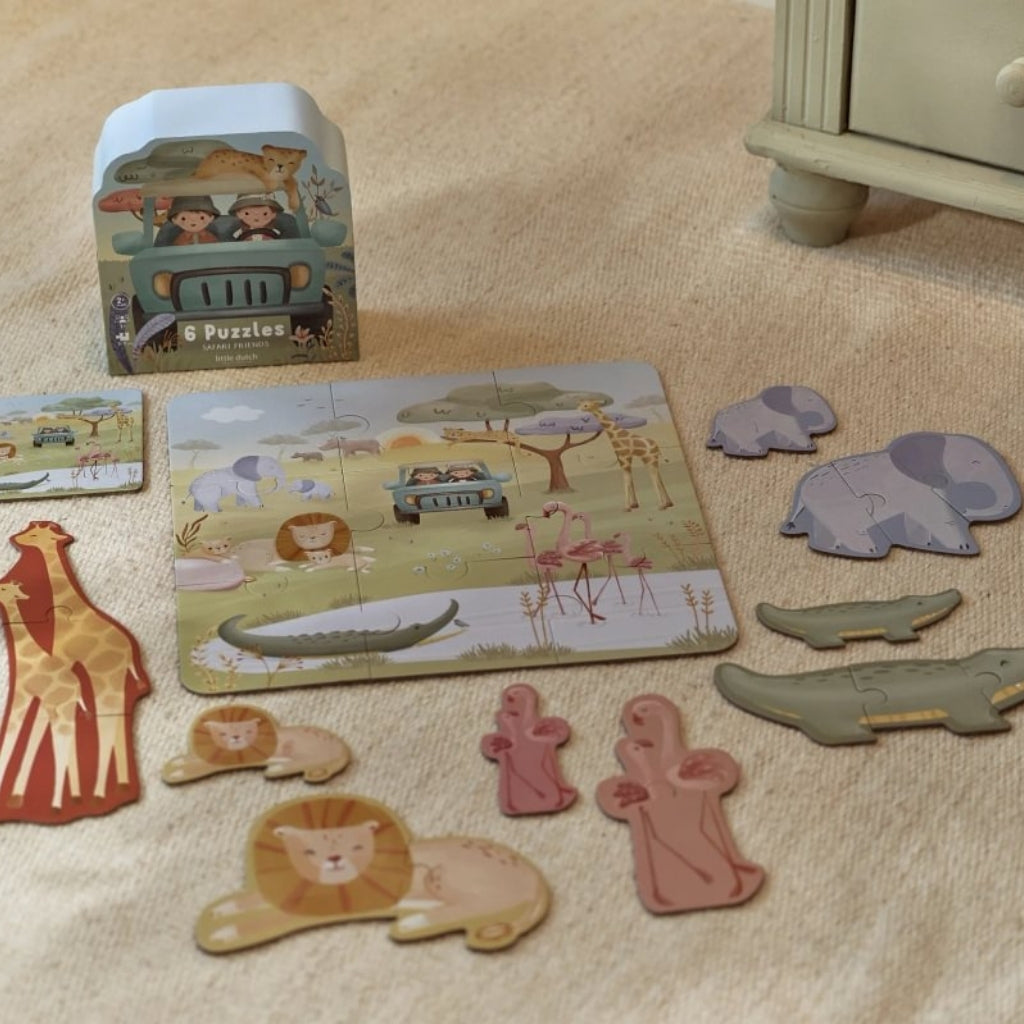 Little Dutch Puzzles en Bois Safari Friends Multi