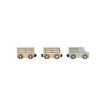 Little Dutch Set De Train En Bois Safari Friends Multi
