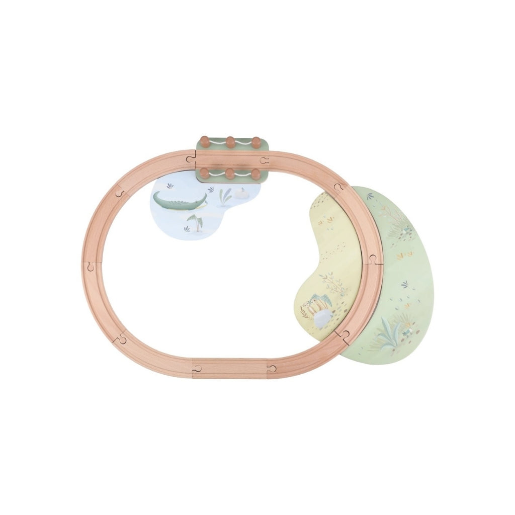Little Dutch Set De Train En Bois Safari Friends Multi