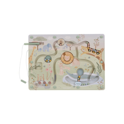 Little Dutch Labyrinthe Magnétique Safari Friends Vert  
