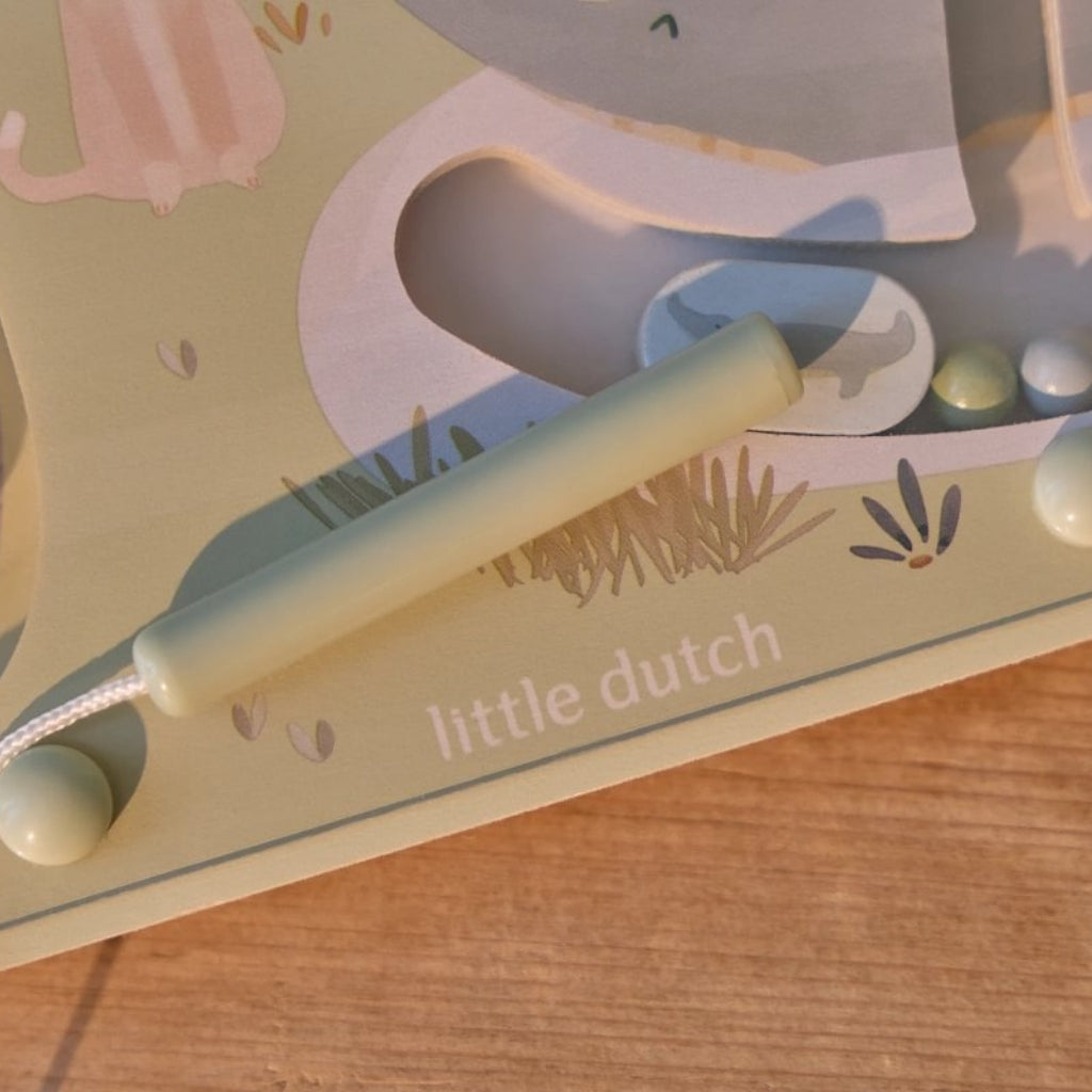 Little Dutch Labyrinthe Magnétique Safari Friends Vert  