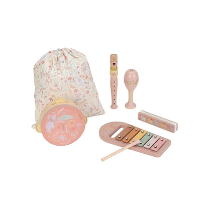 Little Dutch Ensemble De Musique En Bois Safari Friends Rose 
