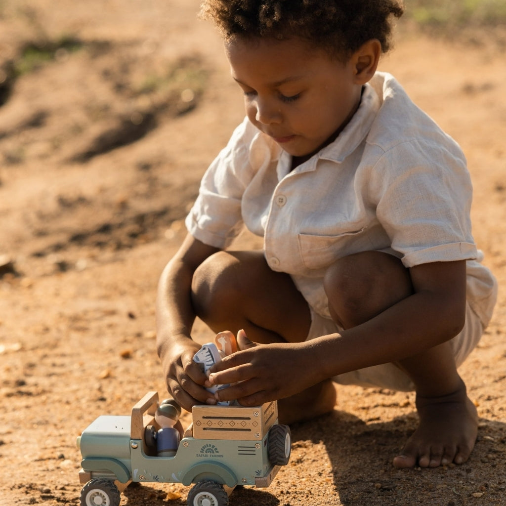 Little Dutch Jeep De Safari Avec Des Animaux Safari Friends Multi