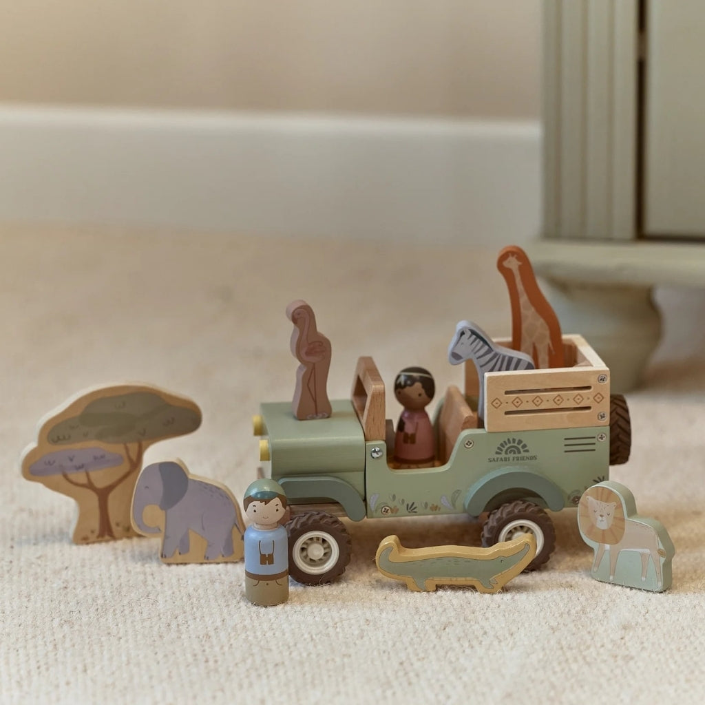 Little Dutch Jeep De Safari Avec Des Animaux Safari Friends Multi