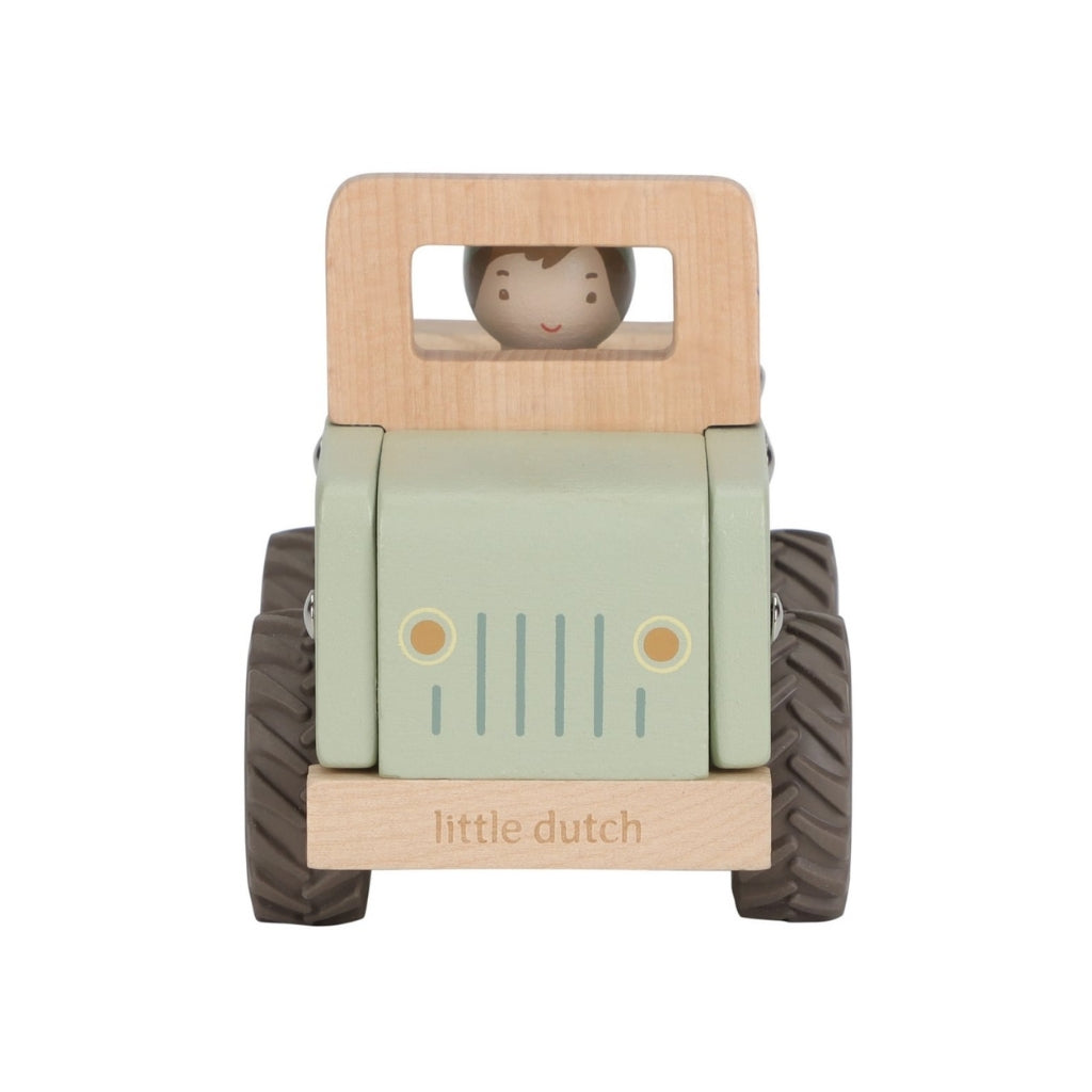 Little Dutch Jeep De Safari En Bois Safari Friends Vert 