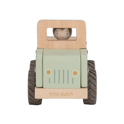 Little Dutch Jeep De Safari En Bois Safari Friends Vert 
