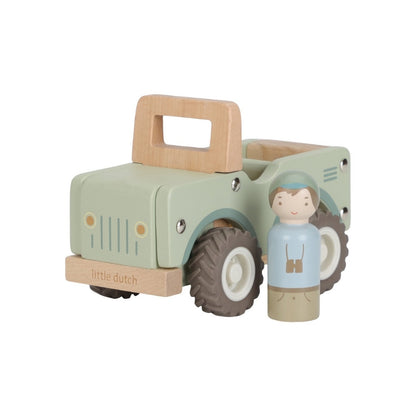 Little Dutch Jeep De Safari En Bois Safari Friends Vert 