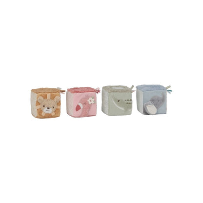 Little Dutch Zachte Blokkenset Safari Friends Multi - 4 Stuks