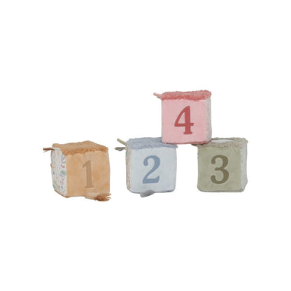 Little Dutch Zachte Blokkenset Safari Friends Multi - 4 Stuks