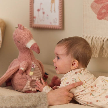 Little Dutch Activiteitenknuffel Safari Friends Flamingo Roos