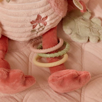 Little Dutch Peluche d'activité Safari Friends Flamant Rose