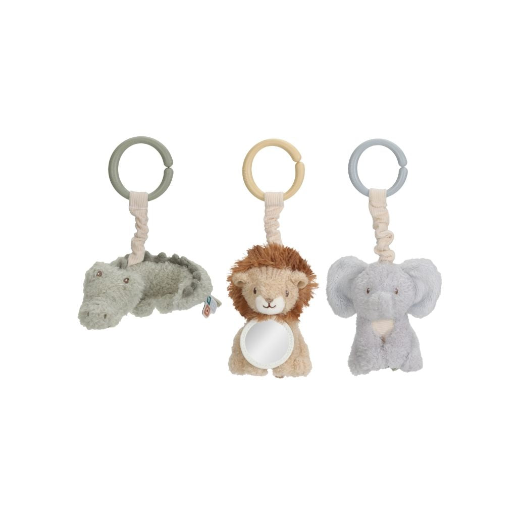Little Dutch Jouet à Suspendre Safari Friends Multi  – 3 Pièces