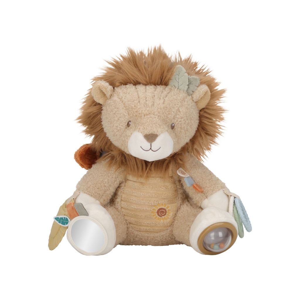 Little Dutch Peluche d'activité Safari Friends Lion Beige 