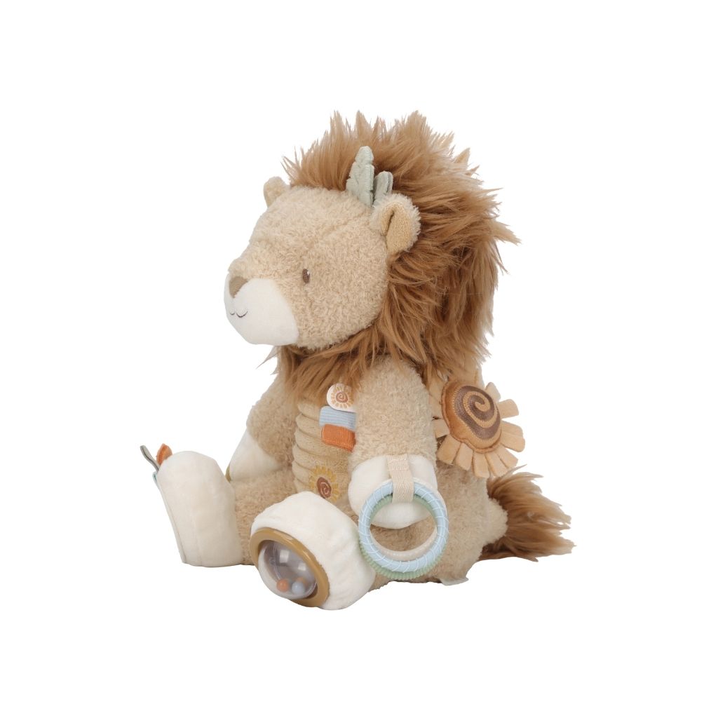 Little Dutch Peluche d'activité Safari Friends Lion Beige 