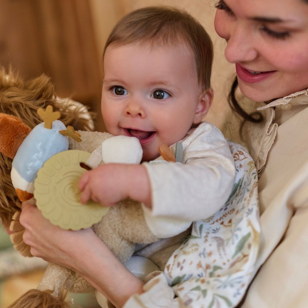 Little Dutch Peluche d'activité Safari Friends Lion Beige 