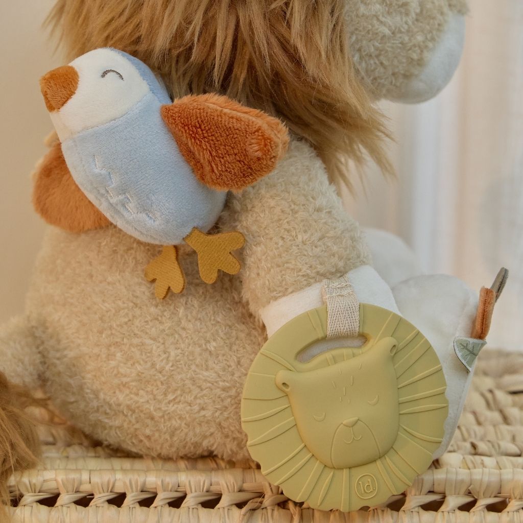 Little Dutch Peluche d'activité Safari Friends Lion Beige 