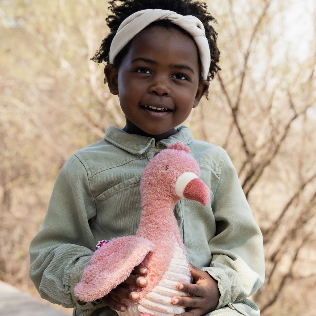 Little Dutch Peluche Safari Friends Flamant Rose 35 cm 