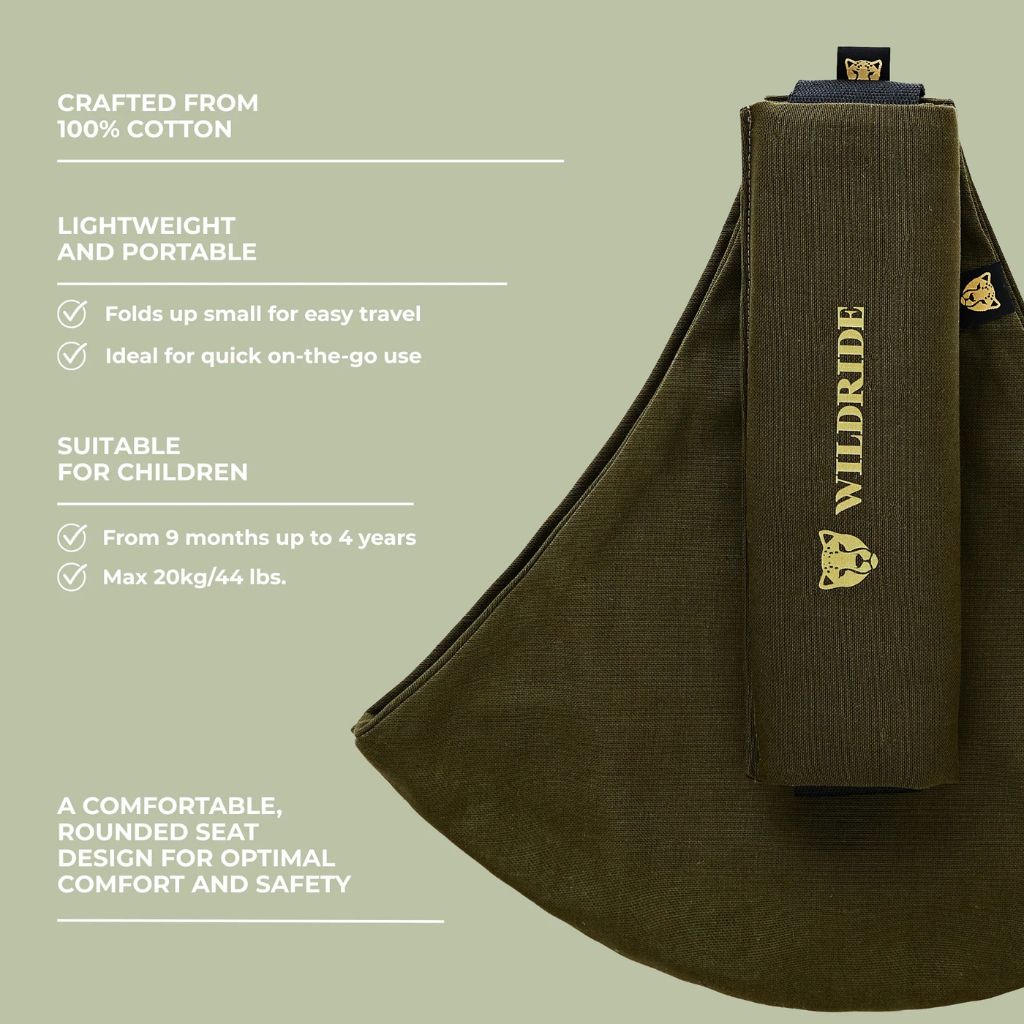 Wildride Porte-bébé Toddler Swing Carrier Army green