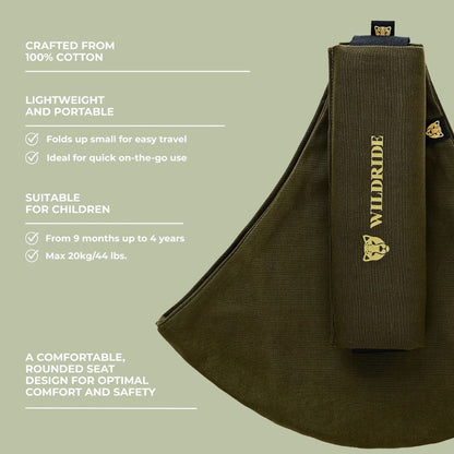 Wildride Porte-bébé Toddler Swing Carrier Army green