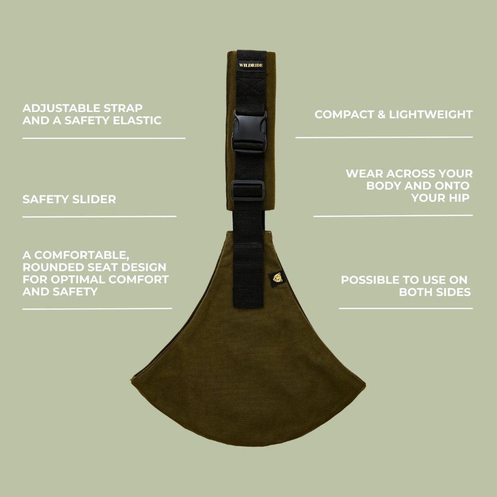 Wildride Porte-bébé Toddler Swing Carrier Army green