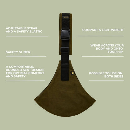 Wildride Porte-bébé Toddler Swing Carrier Army green