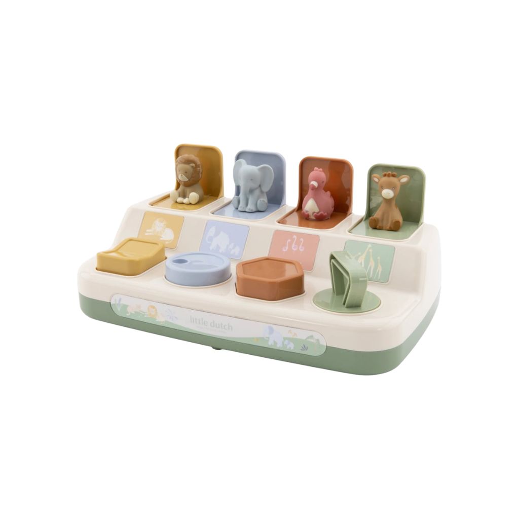 Little Dutch Jouet d'activité Pop-up Safari Friends Multi