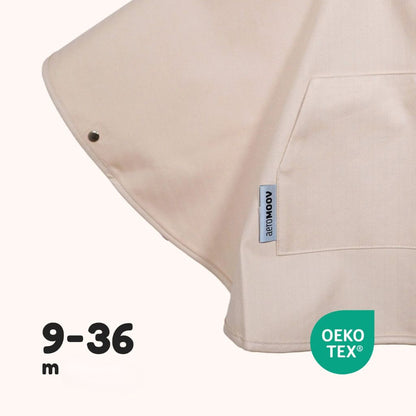 AeroMoov Regen + Winter Poncho Chevron Cream - 2 Stuks