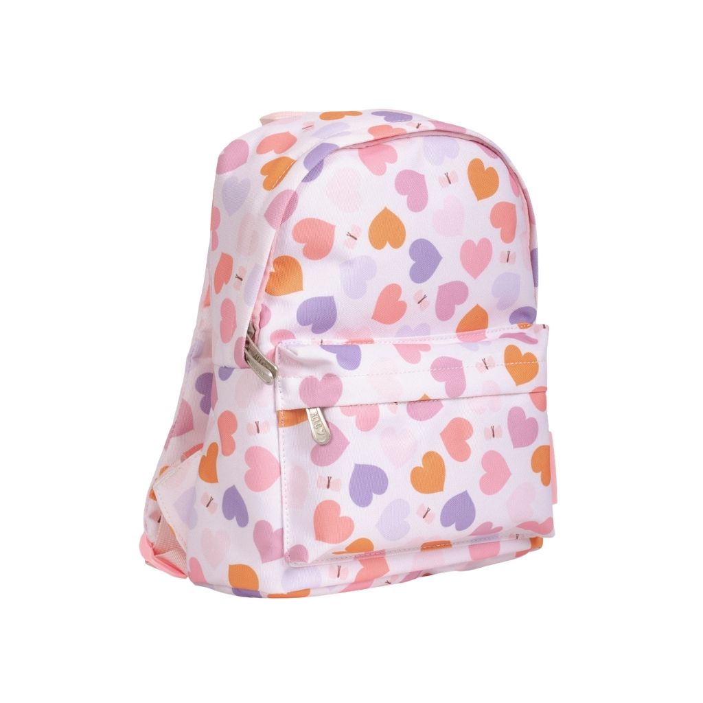 A Little Lovely Company Petit Sac à Dos Hearts Roze 
