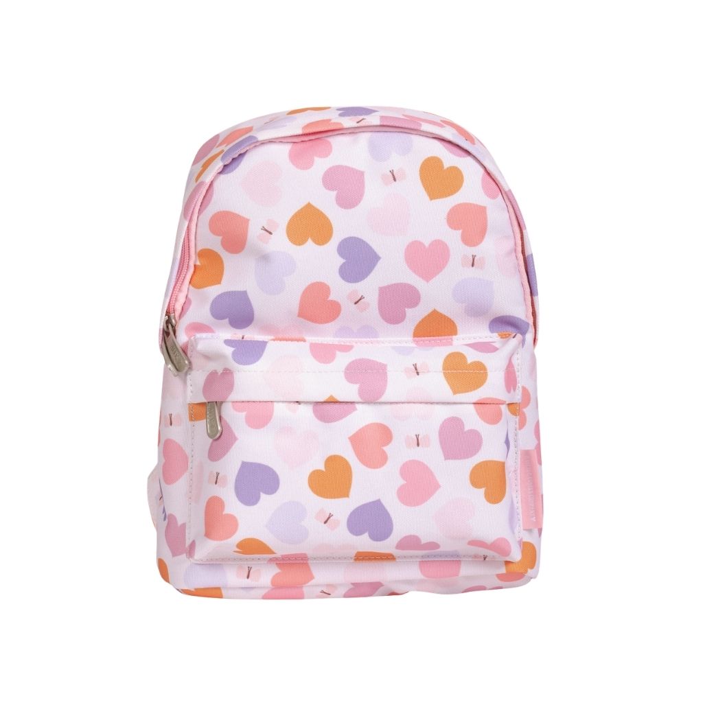 A Little Lovely Company Petit Sac à Dos Hearts Roze 