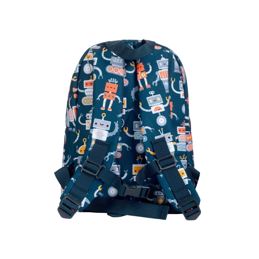 A Little Lovely Company Petit Sac à Dos Robot Bleu 