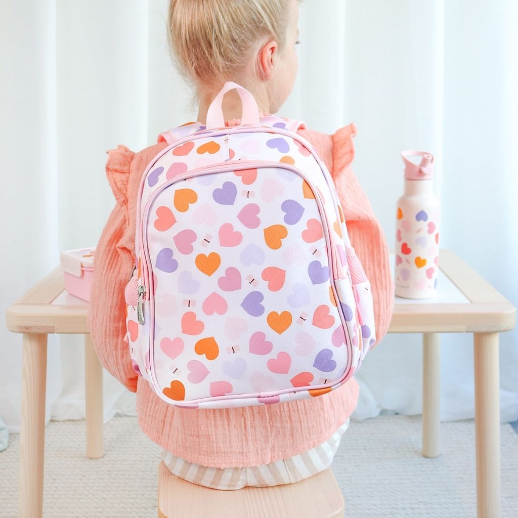 A Little Lovely Company Sac à Dos Hearts Roze