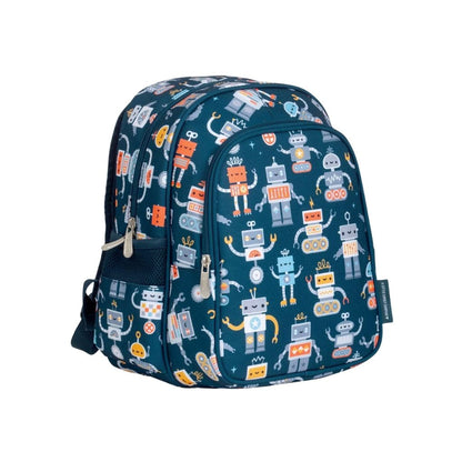 A Little Lovely Company Sac à Dos Robot Bleu 