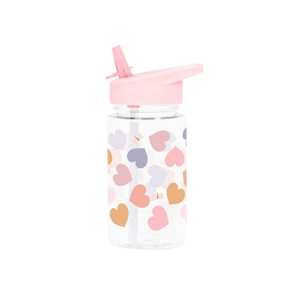 A Little Lovely Company Gourde Hearts Roze 450 ml