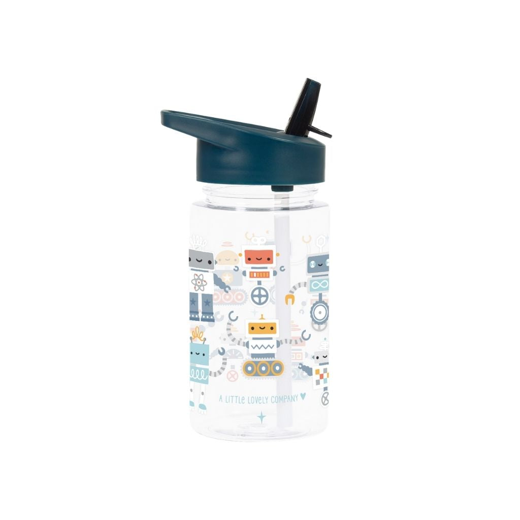 A Little Lovely Company Gourde Robot Bleu 450 ml 