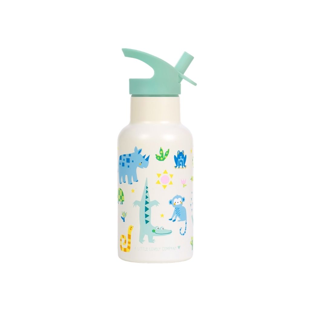 A Little Lovely Company Gourde En Acier Inoxydable Jungle 350 ml 