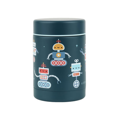 A Little Lovely Company Pot De Conservation Isotherme Robot Bleu