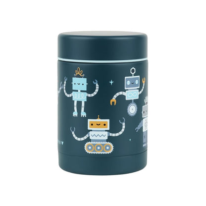 A Little Lovely Company Pot De Conservation Isotherme Robot Bleu
