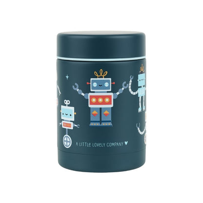 A Little Lovely Company Pot De Conservation Isotherme Robot Bleu