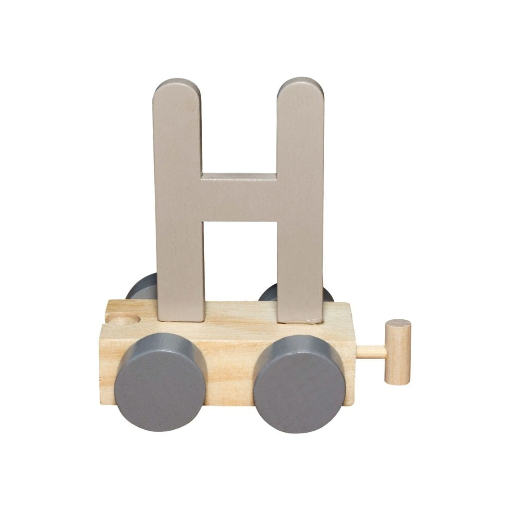 JEP! Treinletter H Sand Hout