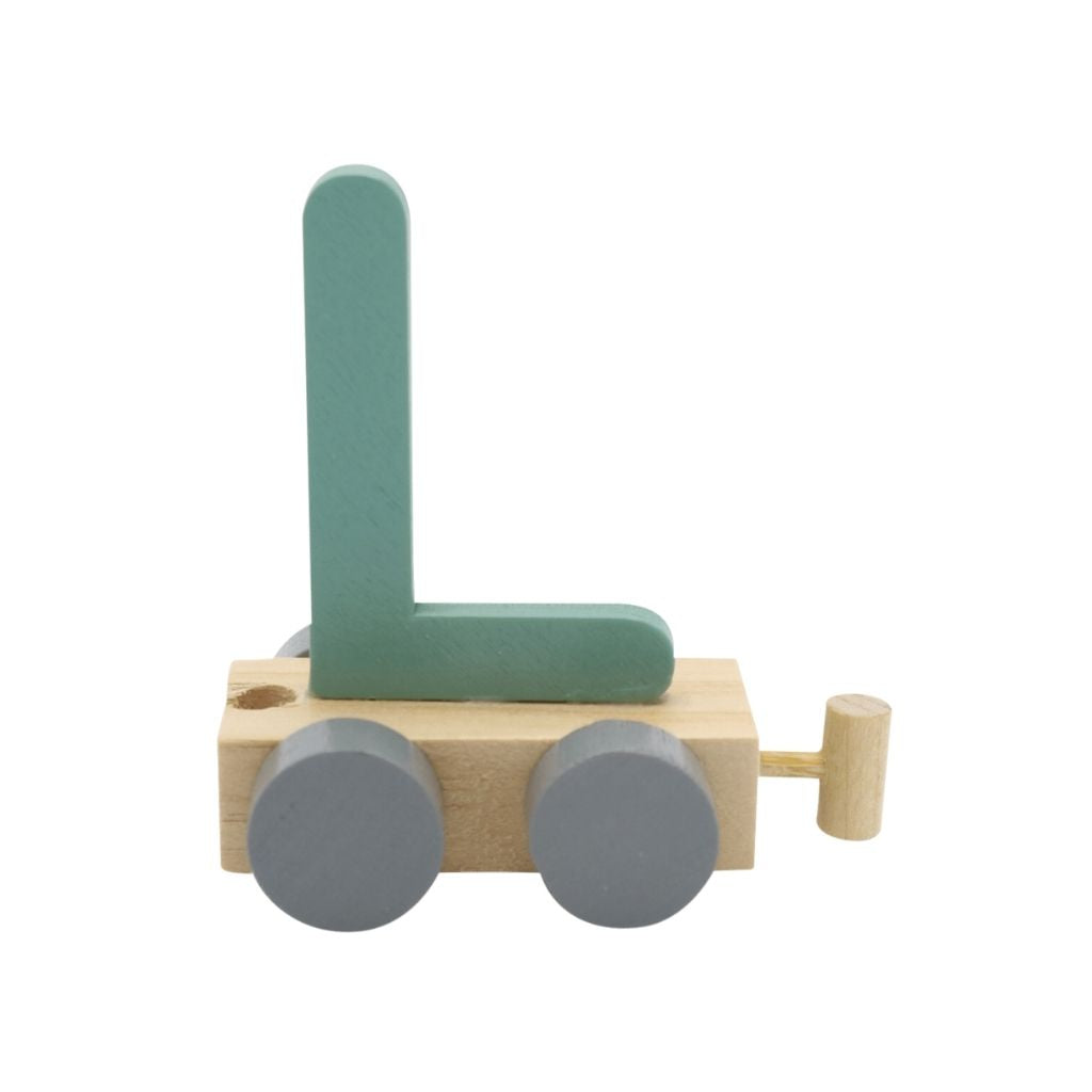 JEP! Treinletter L Green Hout