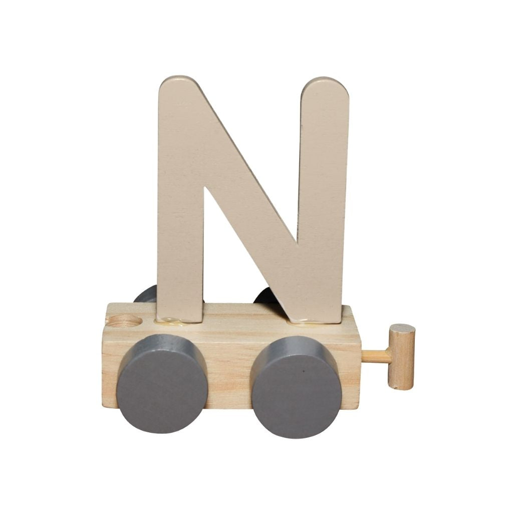JEP! Treinletter N Sand Hout